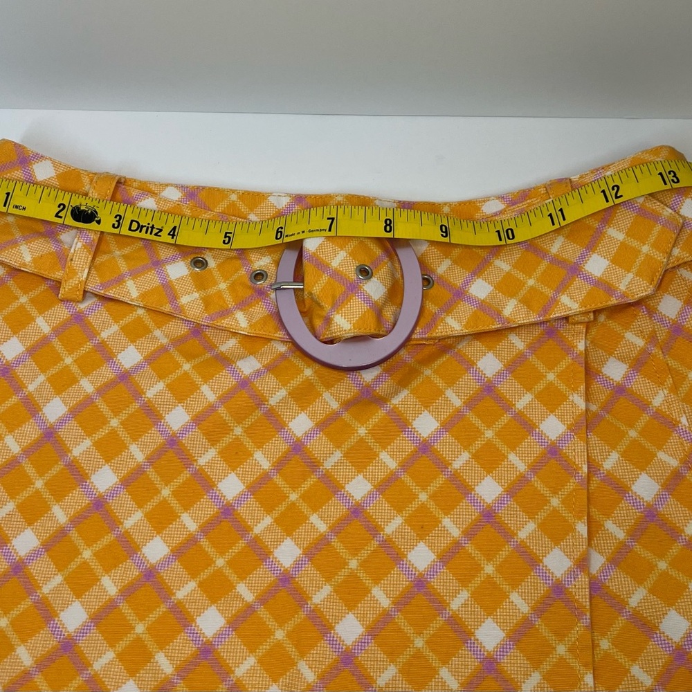 Urban Outfitters Plaid Pink & Orange Skort Size 2 - Picture 4 of 11
